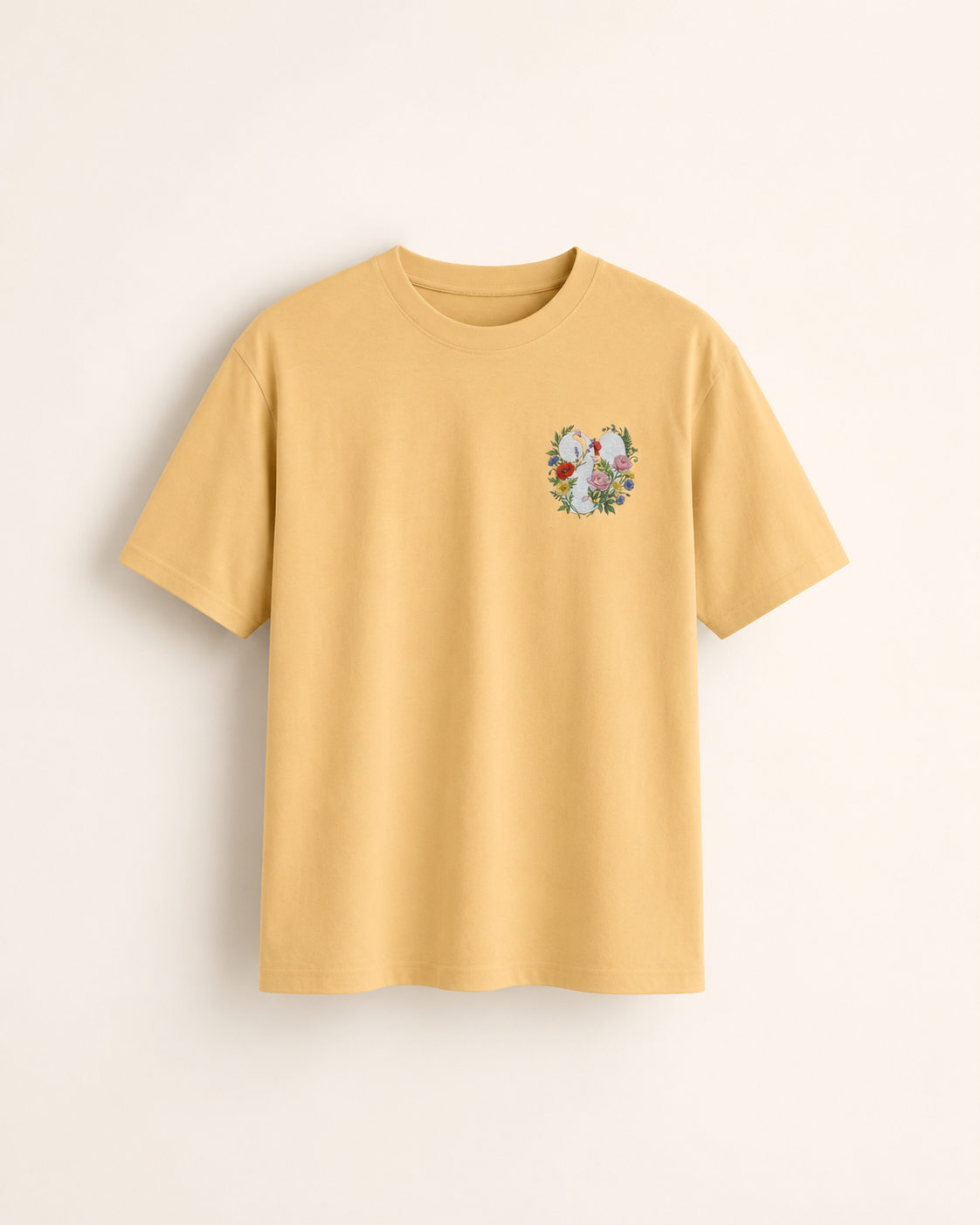 Signature Floral Heavyweight T-Shirt Vintage Gold