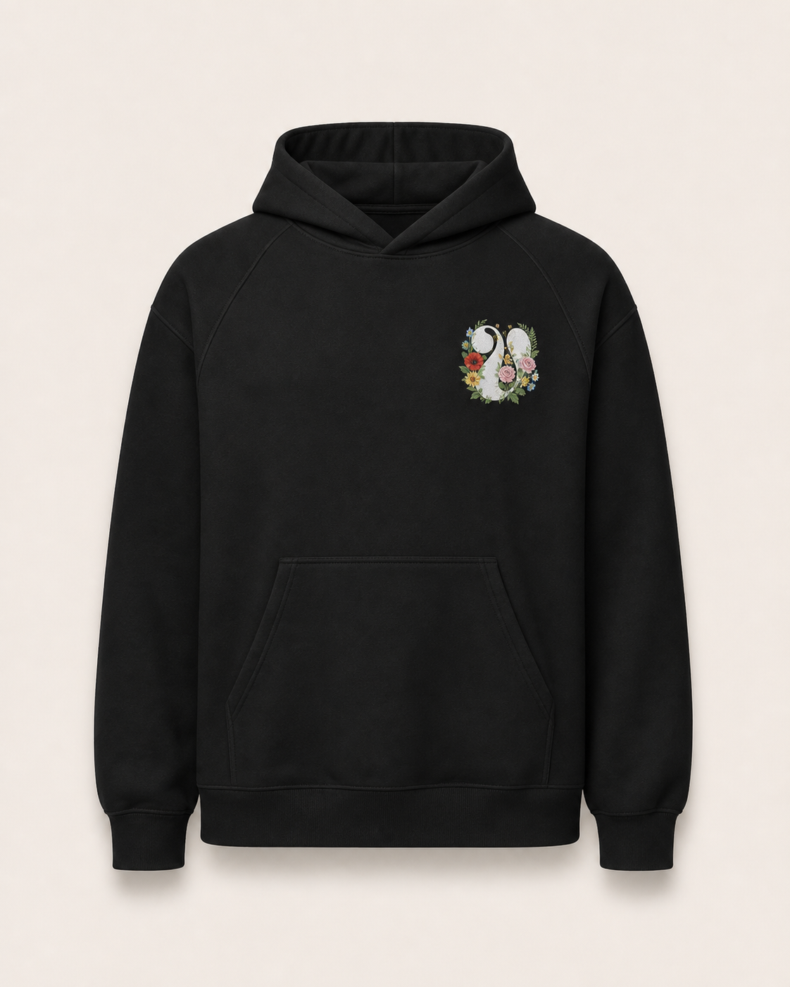 Floral V Heavyweight Hoodie