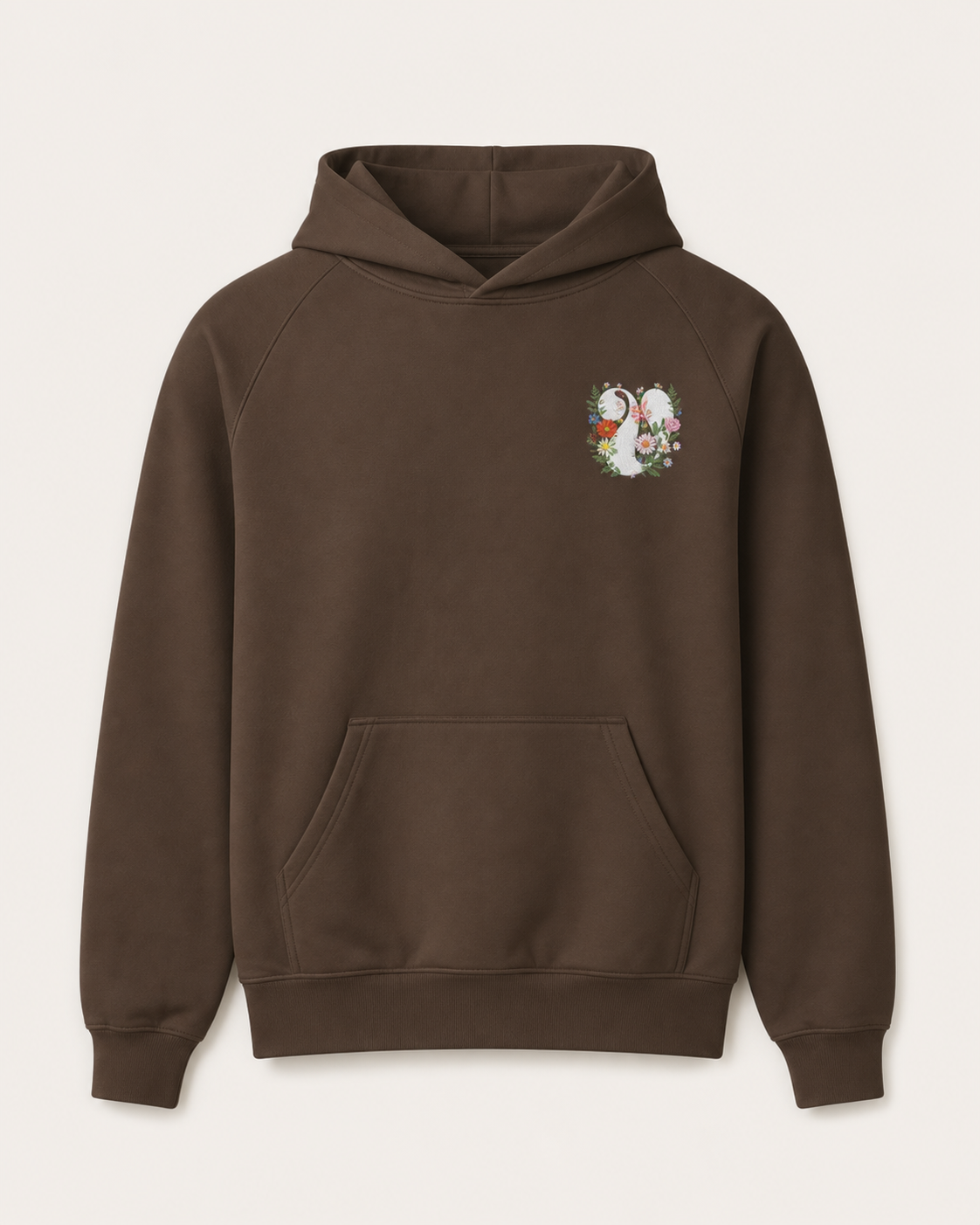 Floral V Heavyweight Hoodie