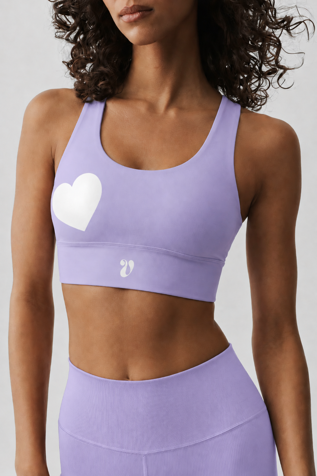 Signature Heart Longline Sports Bra